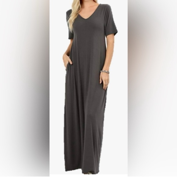 BN Plus Size Oversized Short Sleeve Maxi Dress Various - Picture 8 of 11